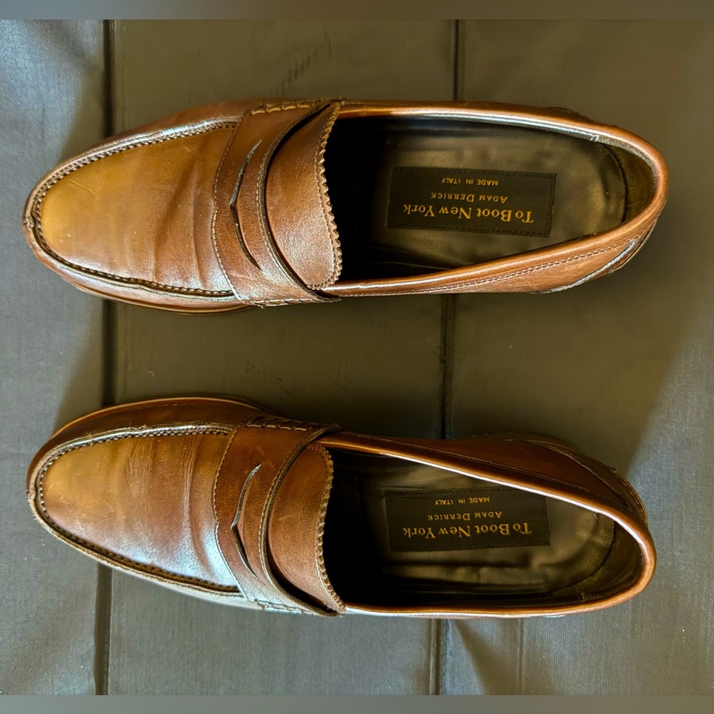 To Boot by Adam Derrick Levanzo Penny Loafer In Butterfly Bruciato